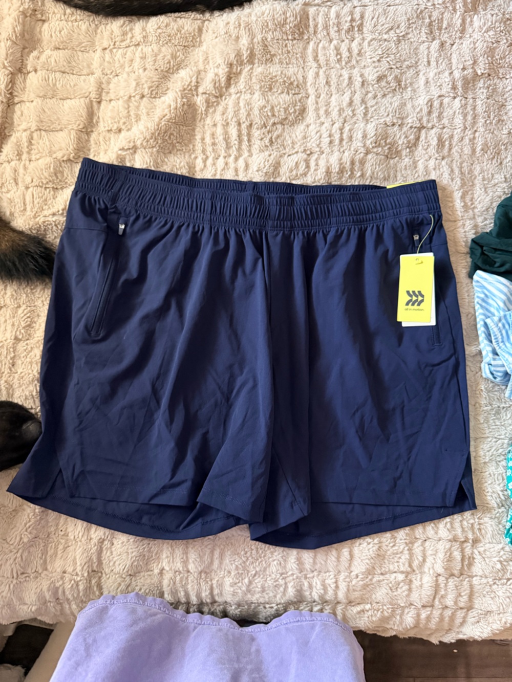 Target Men's Athletic Shorts - Navy Blue